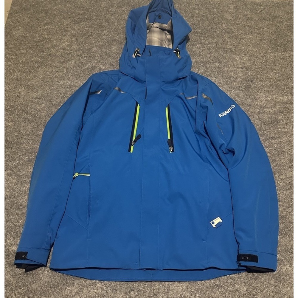 Karbon Men Small Blue Ski Snowboarding Hydrogen Jacket Thermore K5123 $430 MSRP